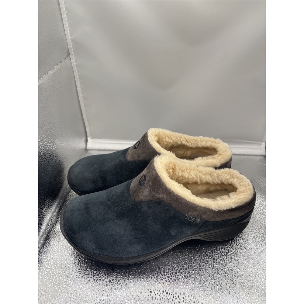 Merrell Women's Encore Ice 5 Slip On Mules Sz 8.5. India Ink. Warm And Cozy - Picture 3 of 8